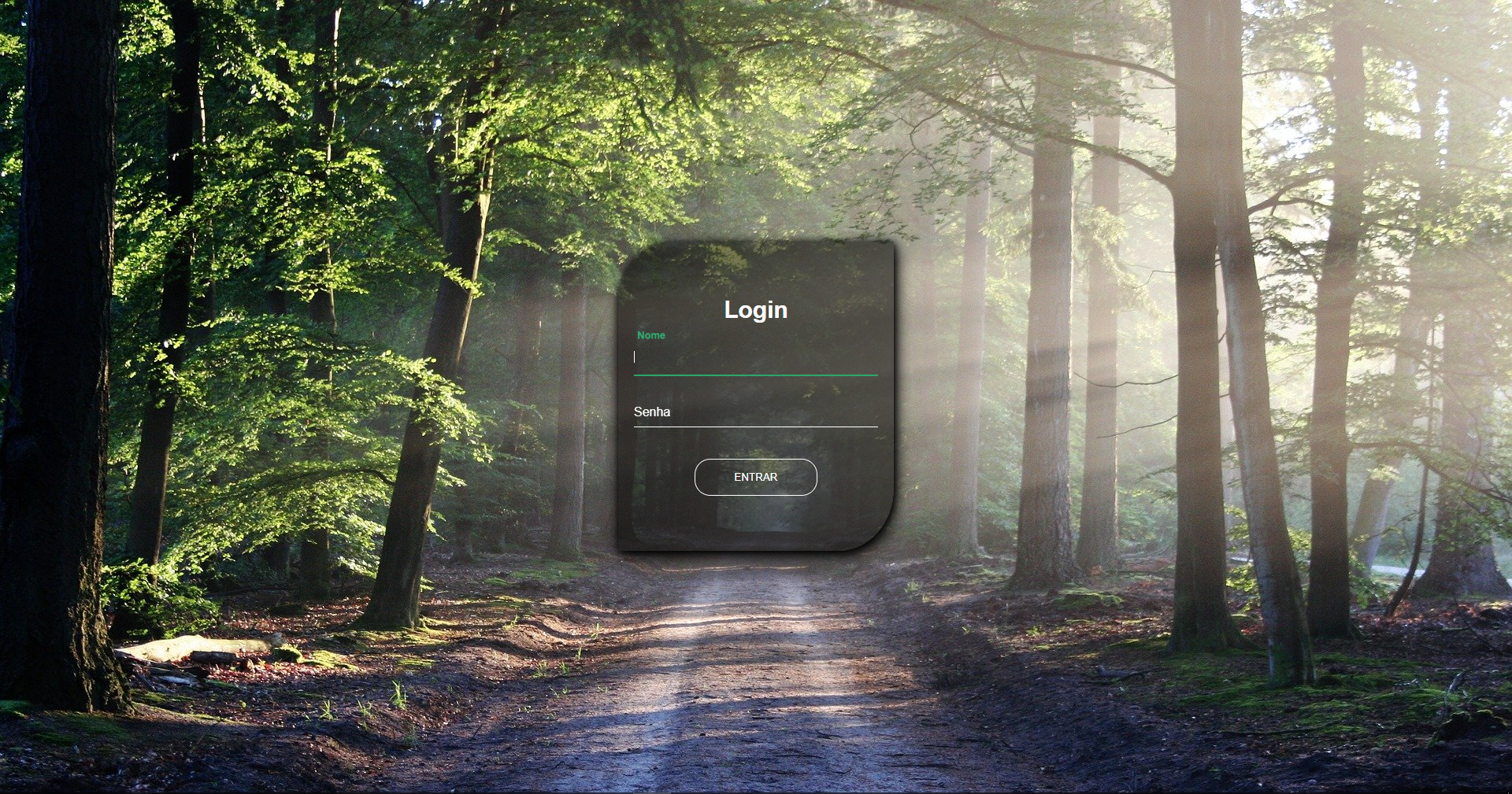 Login Page Transparent